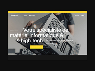 (00) Exploration screens - CYBERTEK ecommerce landing page minimal ui ux web web design webdesign