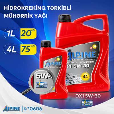 Alpine Oil brand graphic design
