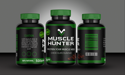 Muscle Hunter Mockup Design app branding design graphic design illustration logo mockup mockup design typography ui ux vector