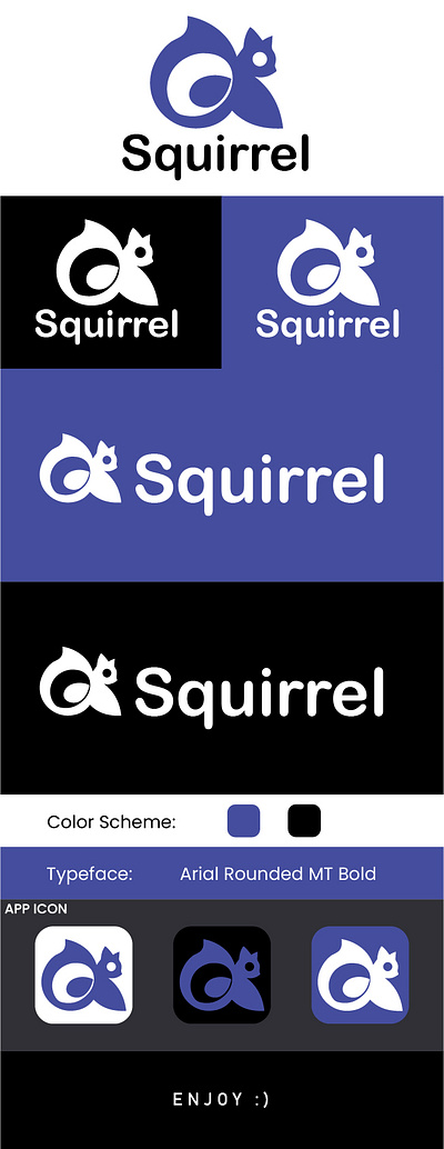 Squirrel Logo Design graphic design