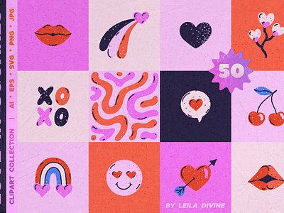 Love in Squares Clipart Collection funky graphics greeting card elements groovy clip art heart on fire love designs love illustrations retro love clipart romantic clip art square frame valentine valentines day valentines day pattern valentines day vectors vector illustrations