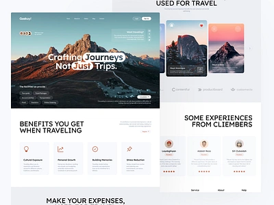 Gaskuy! - Travel Landing Page clean design desktop landing page landing page design landingpage macbook travel traveling ui uiux ux web design website website design