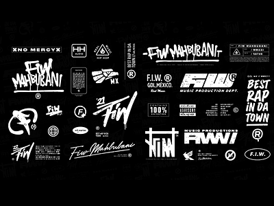 Rapper Brand Marks art design brand design branding brandmarks calle design graffiti hip hop illustration logotype music rap street tags