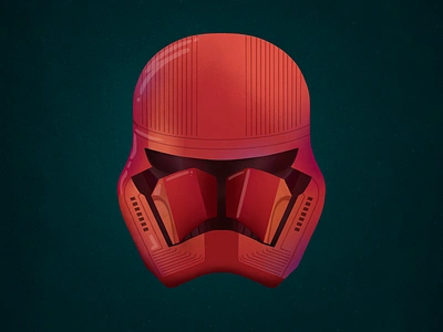 Sith Trooper Illustration brush color colorful helmet illustration line procreate red sith trooper star wars stormtrooper vibrant