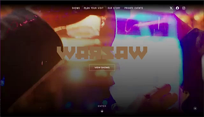 Warsaw Venue Site prototyping ui ux webdesign