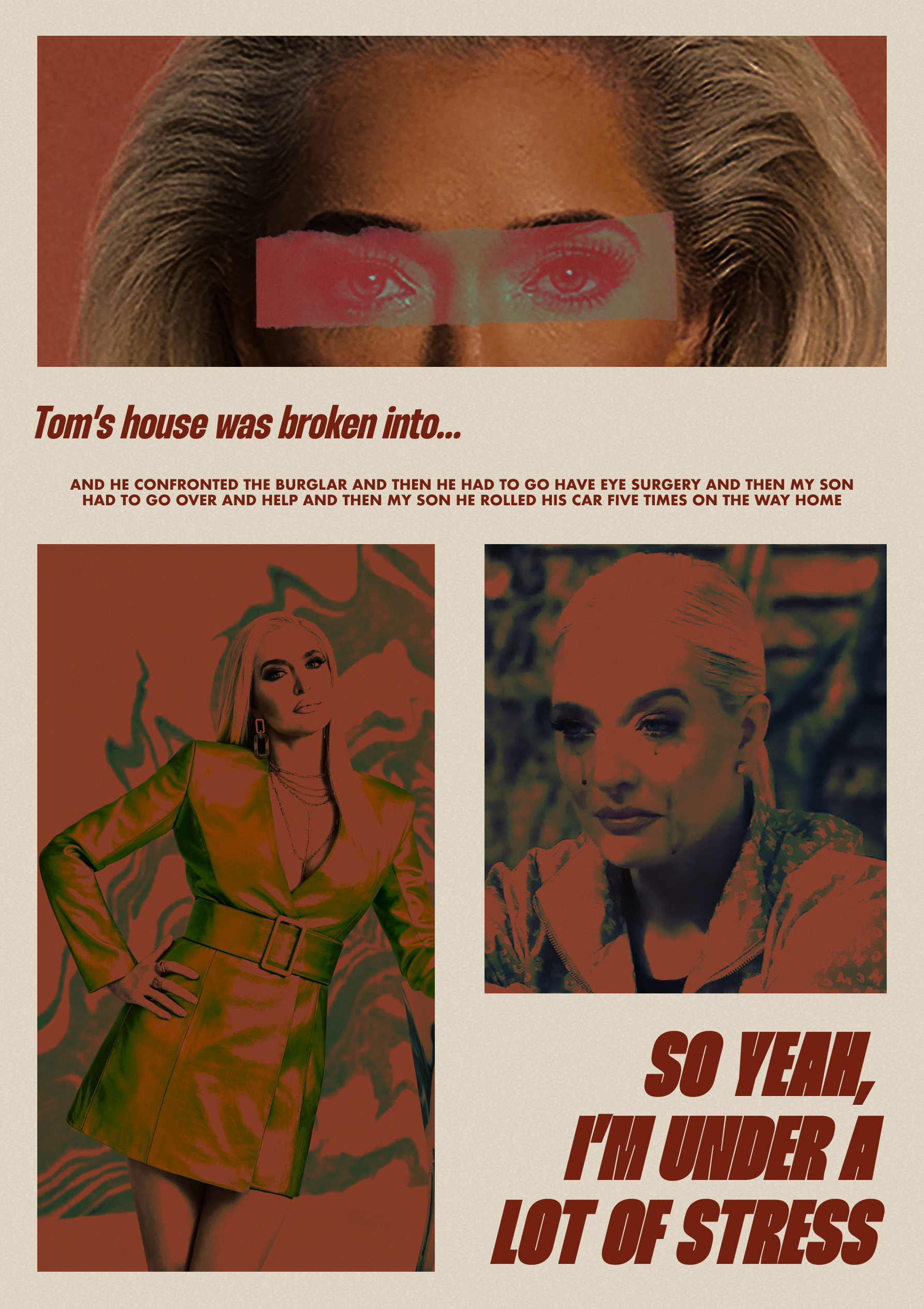 RHOBH Season 11 distressed poster grain graphic design noise poster