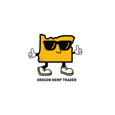 Oregon Hemp Trader logo marks branding design illustration logo