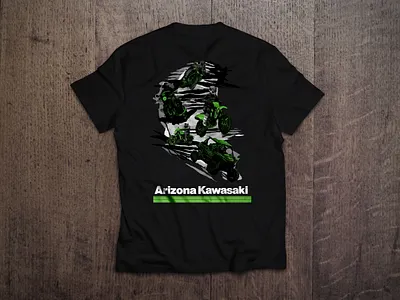 Kellys Kawasaki shirts branding design tshirt