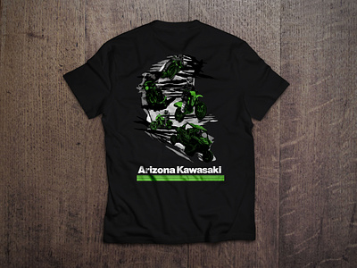 Kellys Kawasaki shirts branding design tshirt