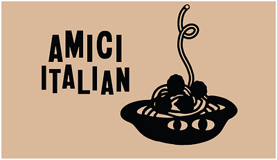 Amici Italian Wine Bar bodega branding food hospitality illustration italian pasta restaurant wine wine bar