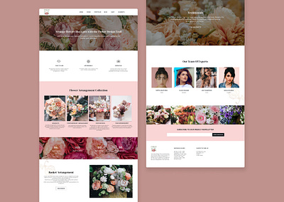 Floral Tool Website - Forget Me Not branding floral arrangement floral tool flower shop graphic design ui web design website