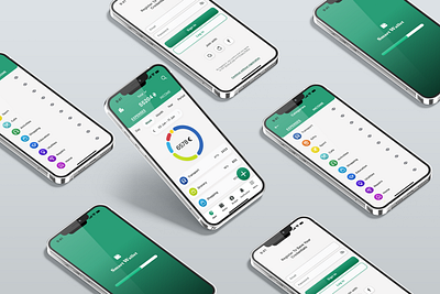 App for personal finance tracking application branding design design system ui ux