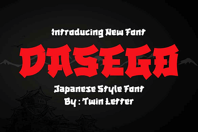 Dasego Japanese Font branding fonts graphic design logo motion graphics typeface ui