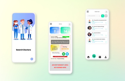 Online Doctor booking app UI app design app interface design mobile app design mobile app ui design ui ui design ux