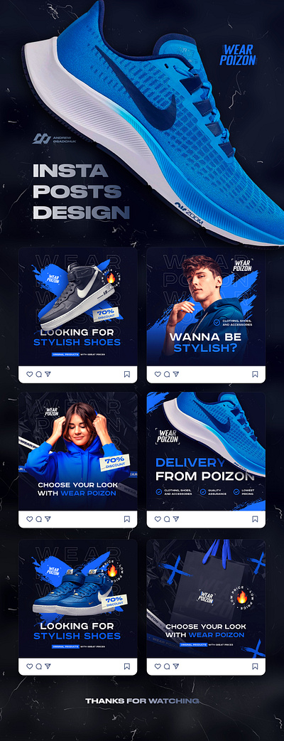 STREETWEAR Advertising ads advertisement advertising banner clothes design facebook graphic design instagram nike shoes shop sneakers social media social media post sport stories streetwear web design youtube