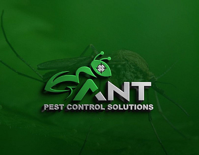 Pest control solution business logo design. 3d logo