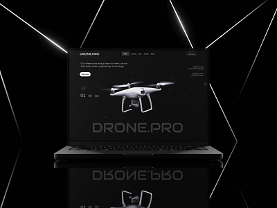 DRONE.PRO Web Design branding design designer dron drone graphic design landing page ui ux webdesign