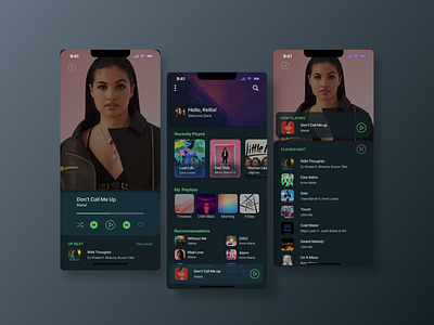 Music Player App UI Design app figma inteface music app ui ui design user interface