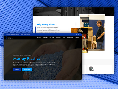 Murray Plastics website redesign. website design