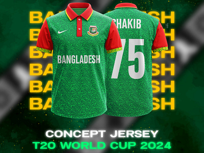 Concept Jersey Design for Bangladesh in T20 World Cup 2024 bangladesh cricket jersey design t20 world cup 2024