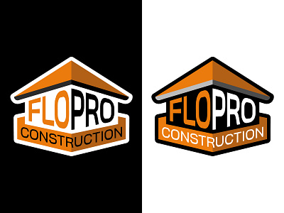FloPro Construction Logo logo logo design