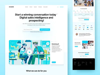 AI-Driven B2B Engagement Platform Design ai app b2b branding design digitalmarketing engagementtool figma illustration innovativesolutions ui uidesign userexperience ux webdesign