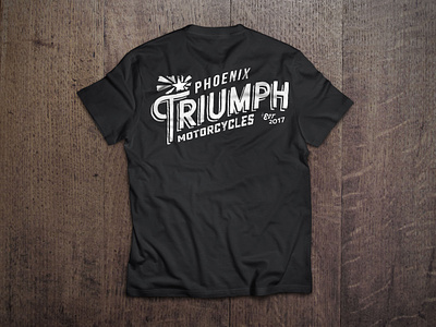 Phoenix Triumph Shirts branding logo triumph motorcycles tshirt