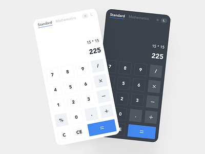 Calculator APP design UI calculator dailyui design graphic design minimalist ui ux