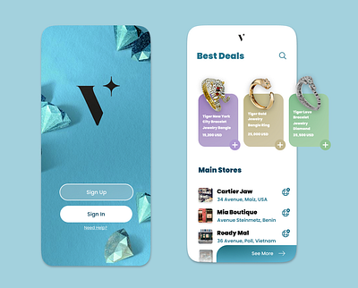 Jewelry Shop App app design figma mobile app mobile app design mockup ui uiux design user experience design ux