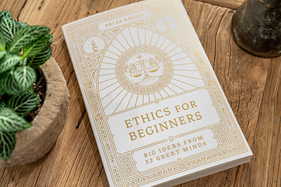 Ethics for Beginners (Bookcover) book book cover book cover design bookcover illustration illustrator line art peter voth design word on fire