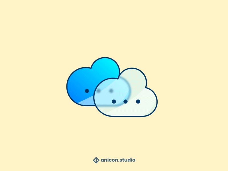 Cloud messaging animated icon anicon animated logo business chat cloud design graphic design icon illustration json lottie mesaage messaging motion graphics ui