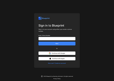 Sign in with email or password page apple authentication design email figma google graphic design password sign in sign up ui ux web development