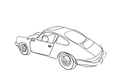 911 Sketch car illustration porsche