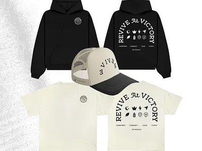 Revive at Victory christian church churchgraphics design faith god graphic design merch revive victory