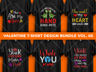 Valentine T-Shirt Design Bundle Vol. 05 merch by amazon t shirt design ideas valentine valentine day valentine t shirt bundle valentines valentines t shirt design