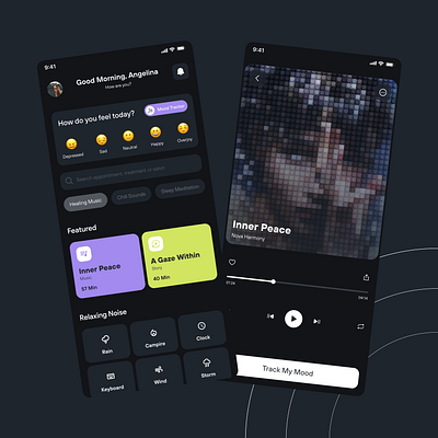 Meditation Mobile App design figma meditation mobile app ui uiux user interface