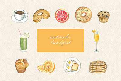 Watercolor Breakfast