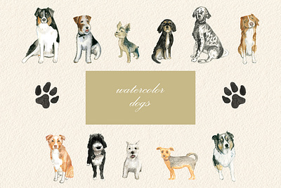 Watercolor Dogs