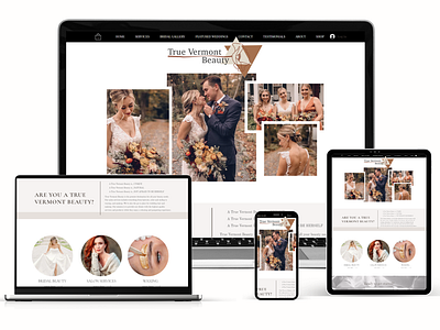 Autumn Inspired Wix Website For Bridal and Beauty Salon autumn beauty salon brown orange salon web design web designer website website design website designer wix wix website