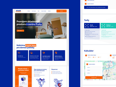 Landing Page – Sklepik. Smart storage solutions corporate landingpage storage ui webdesign