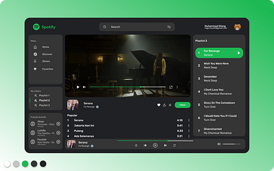 Music Player App app music app music player app ui ux web