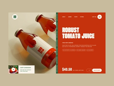 eco-friendly promise bn digital bndigital cart design food landing landing page landingpage order page price product page site tomato ui web design web designer website website designer