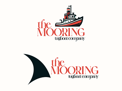 Logo Designs for The Mooring Tugboat Company boat boating brandidentity branding design designer graphic graphic design illustration logo logodesign logodesigner logos retro tug tugboat ui ux vector water
