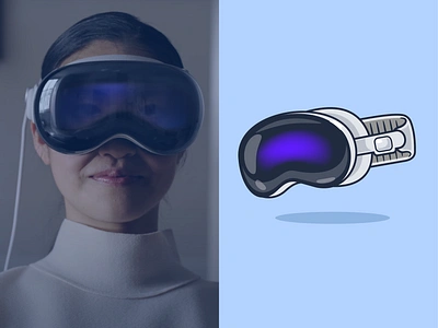 Apple Vision Pro🔥 apple apple vision pro cyberspace devices digital electronics eyeglasses flat futuristic gadget headphone icon illustration logo screen social media tchnology virtual reality vr wireless