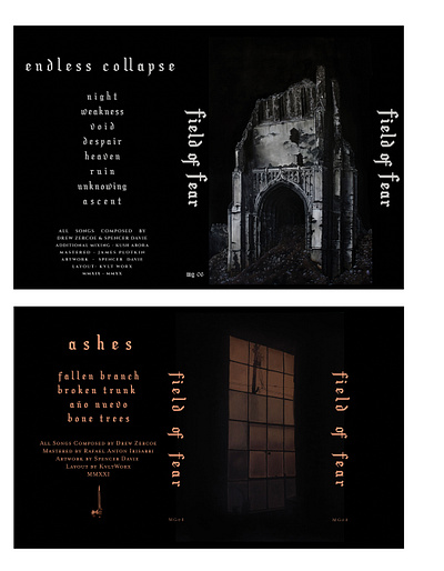 Field of Fear - Cassette O Cards - 2021 cassette cover art design graphic design music