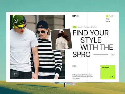 Fashion website design - SPRC design e commerce fashion fashion design fashion website hero section shop style ui user interface ux web design website