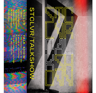 STCLVR/TALK SHOW - Cassette J-Card 2022 cassette cover art graphic design music