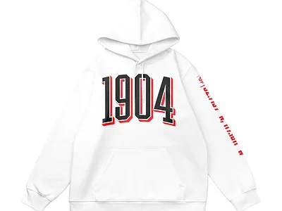 1904 Hoodie 1904 branding design graphic design sdca typography