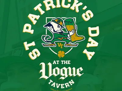 St Patricks Day For Vogue Tavern 1904 design sdca