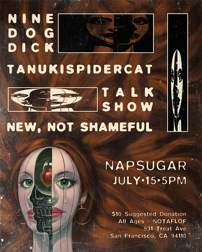 2023.7.15 Napsugar Flyer flyer graphic design music